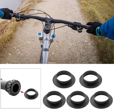Trapas Lager Covers - Beschermkappen Fiets - Fiets Onderhoud - Waterdicht Stofdicht - 5 Stuks - Zwart