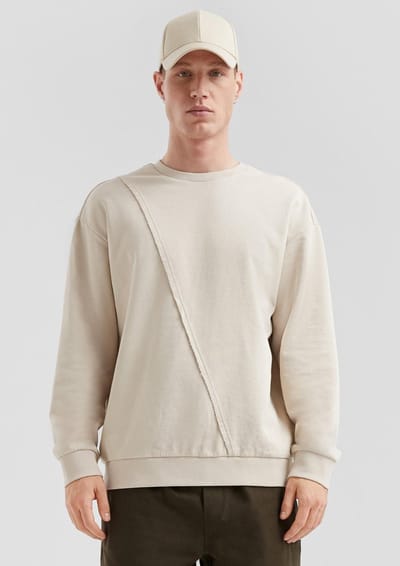 Q/S designed by - Heren sweater - Maat L - Mannen - Bruin - katoen
