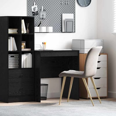 vidaXL - Bureau - Zwart - Eiken - 70 - x - 50 - x - 76 - cm