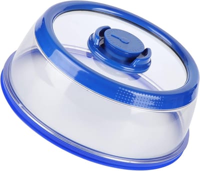 Vacuüm Voedsel Opslag - Vershoud Folie - Keuken Conservering - Automatische Afdichting - 25 cm Diameter - Blauw