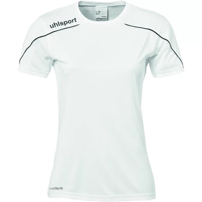 Uhlsport Stream 22 Shirt Korte Mouw Dames - Wit / Zwart | Maat: M