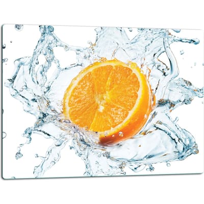 TMK ArtDeko - Snijplank - Glazen Beschermplaat - 52x40cm - Levendige Kleuren - Inductiekookplaat