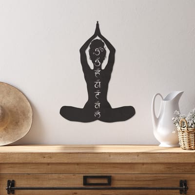 Wanddecoratie Chakras Budha - Muurdecoratie Chakras Budha - Muurdecoratie Hout - Wanddecoratie Hout - Muurdecoratie Woonkamer - Wanddecoratie Woonkamer - Wanddecoratie Industrieel - Wanddecoratie Dieren - Home Decor - Wall Line Art - 39 x 29 cm