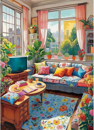 Volwassen Puzzel - Legpuzzel - Ontspanning Thuis - Mat Oppervlak - 49 x 35 cm - Kleurrijk