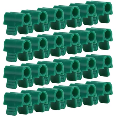 24 stuks Kas Klemmen Enkele Kop Rijafdekking Netten Tunnel Hoepelklemmen Insectenwerende Schuurfolie Schaduwnet Stangklemmen Thickened 14mm