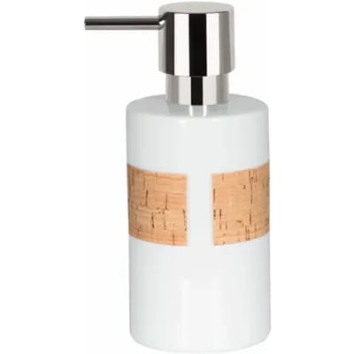 Spirella Zeepdispenser Tube Nature – Zeephouder en Lotionhouder voor Badkamer – Elegante Desinfectantdispenser met Praktische Dosering