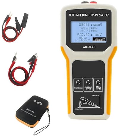 Zonnepaneel Tester - PV Meter - Energie Systeem Testen - Smart MPPT Functie - 5-1600W - Zwart