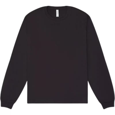 Bella+Canvas Unisex Heavyweight Long Sleeve Tee CV3511 - Dark Grey - XS
