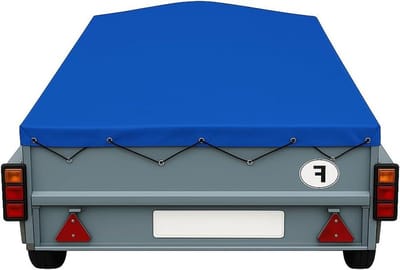 Aanhangwagen Zeil - Trailer Cover - Transport Bescherming - Hoge Sterkte PVC - 331 x 184 cm - Blauw