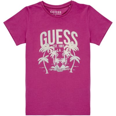 T-shirt met opdruk voor meisjes Guess