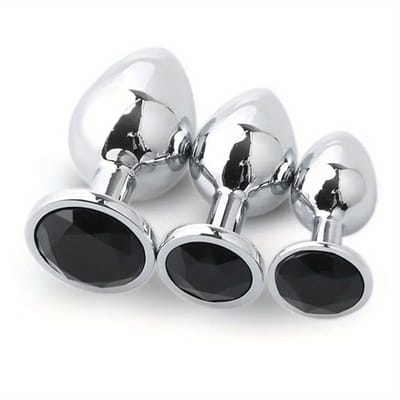 Bovista Buttplug Set - Sex Toys voor Koppels - Mannen - Vrouwen - Anaal - 3 Stuks - Zwart
