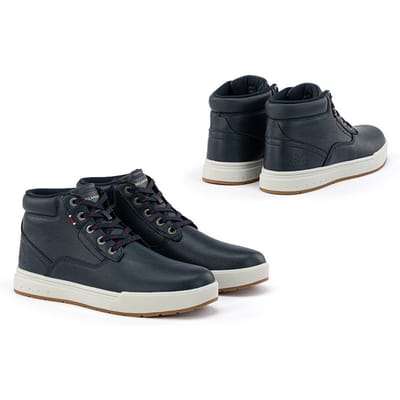 Milanoro - Comfortabele herensneakers met stevige profielzool - Donkerblauw - Maat 42