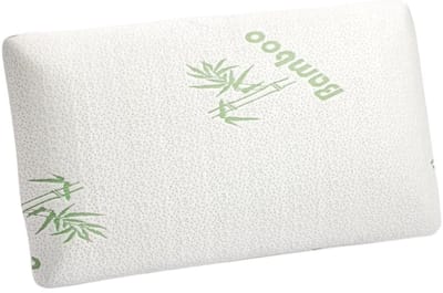 Dailygoods- Neksteunkussen Ergonomisch - Hoofdkussen 70x40cm - Traagschuim - Drukontlastend - Bamboe-overtrek - Hoogte 12cm