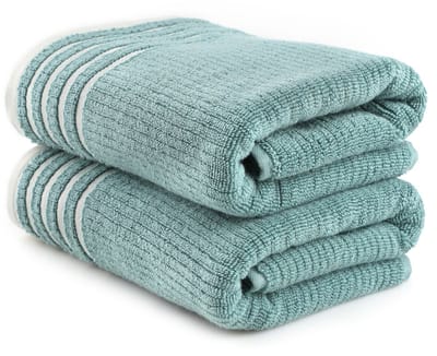Asir - Badhanddoekenset - 100% Microkatoen - 450 gr/m² - 75 x 150 cm - Groen