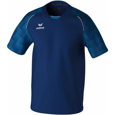 Erima Evo Star Shirt Korte Mouw Kinderen - Marine / Mykonos | Maat: 128