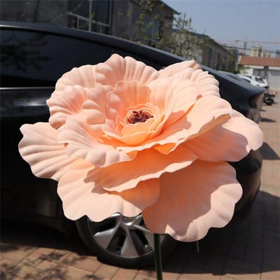 1 stuks Enorme Kunstzijde Pioenroos Bloem Decoratie Grote Nep Realistische Simulatie Bloem Bruiloft Receptie Props Voor DIY Knutsels Woonkamer Binnen Decor