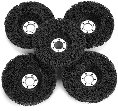 Polijstschijven Set - Schuurschijven Nylon - Oppervlakken Reinigen - Duurzaam Nylon Materiaal - 100 mm - Zwart