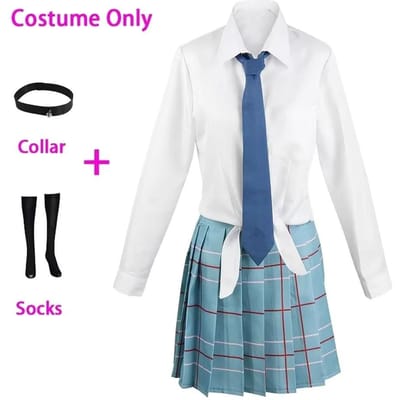 Kitagawa Marin Cosplay Anime Kitagawa Marin Cosplay Kostuum Jurk Schooluniform Pruik Pak Grote Maten Dames XS（old）&Kitagawa Marin