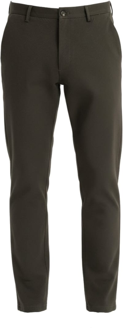 OMBRE Broek - Regular Fit - Katoen - Rits Donkergroen M