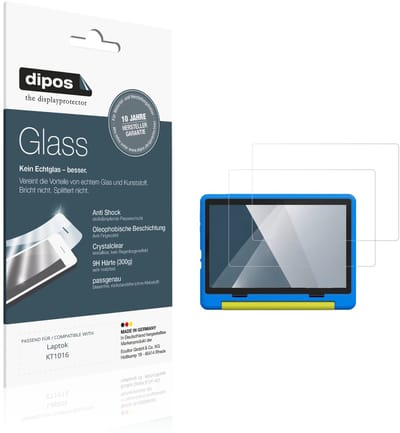dipos – 2x Pantserfolie geschikt voor Laptok KT1016 | 9H Screenprotector