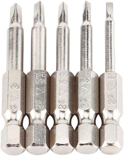 Set van 5 Driehoekige Schroevendraaiers van S2 Staal - TA1.8, TA2.0, TA2.3, TA2.7, TA3.0 voor Precisiewerk en Klusprojecten