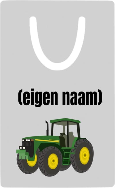 Hacebo® - Tractor metalen boekenlegger - Boer - Boer of boerin - met eigen naam - leuk cadeau voor iemand die op de boerderij werkt - cadeau - kado Bladwijzer boekenleggers - 7.6 cm x 5cm