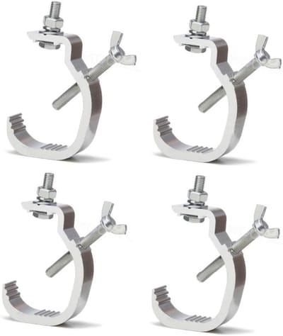 4 Stuks Aluminium Stage Light Klemmen voor Zware Verlichting, Ideaal voor DJ en Evenementen