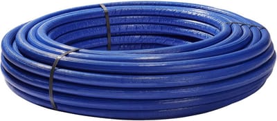 Aluminium Composiet Buis met 6mm Isolatie Blauw 26x3mm 25m Rol DVGW Keurmerk