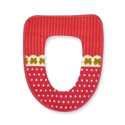 Wc-brilbekleding - Toiletzitting hoes - Comfortabel Zitten - Verlicht Pijn - 36.5 x 44 cm - Rood