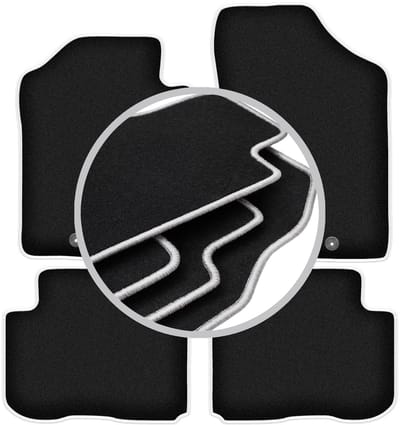 CARLUX-SILVER automatten voor: Kia Carens III minivan (2006-2010)