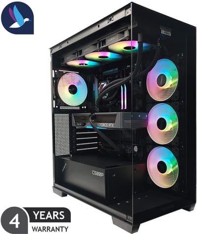 Inferno Gaming PC - AMD Ryzen 7 7800X3D - NVIDIA RTX 5070 - 32 GB RAM - 1 TB SSD - WiFi - BT - Waterkoeling