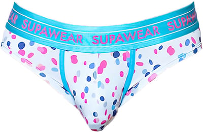SUPAWEAR Sprint Brief Ditsy Dots - MAAT L - Heren Ondergoed - Slip voor Man - Mannen Brief