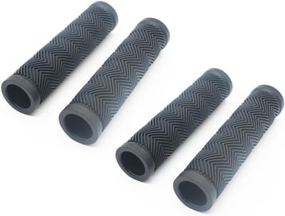 Vervangende Handgrepen - Grijphoezen - Kruiwagen Trolley - Antislip Rubber - 120 x 22 mm - Zwart