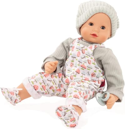 Babypop Zacht Lichaam - Knuffelpop Grote Pop - Creatief Spelen - Wasbaar Zonder Haar - 42 cm - Blauw
