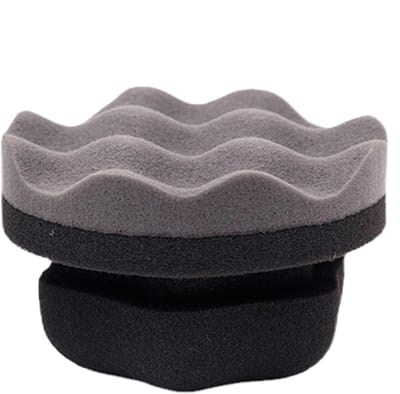 Band Applicator - Waxing Pads - Auto Onderhoud - Hoge Dichtheid Spons - Twee Maten - Zwart