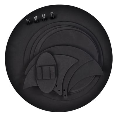 Dailygoods- Drumdempers Set van 5 - Bekkendempers 3 - Stille Dempers - Zwart - Schuimrubber - 5 mm Dikte voor Akoestiek - Drumdemperset