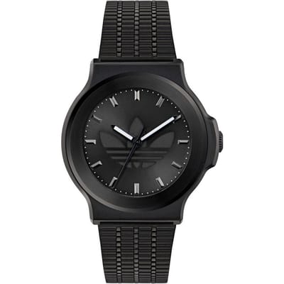 Adidas Originals Expression Three AOFH25504 Horloge - Staal - Zwart - Ø 41 mm