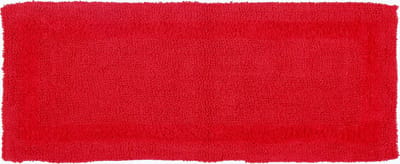 Homescapes badloper rood 40x100 cm gemaakt van 100% katoen