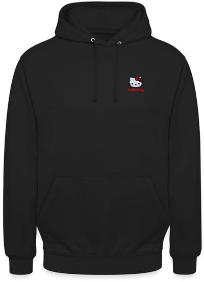 Hello Kitty Geborduurd Portret Hoodie Unisex