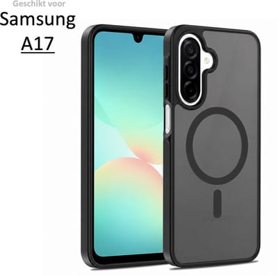 Brosendaal Hoesje - Geschikt voor Samsung Galaxy A17 – Mat Zwart – Telefoonhoesje – Ondersteunt Draadloos Opladen – Ultradun en maximale Valbescherming