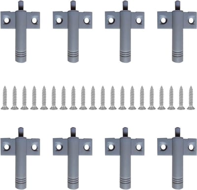 10 Stuks Soft Close Hinge Buffers voor Keukenkasten en Lades - Geluidsdempers met Schroeven - Grijs