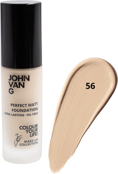 John van G - Perfect Matt Foundation Long Lasting Oil Free - 56 - PM - 20ml ml - 56 - PM - Beautywinkel