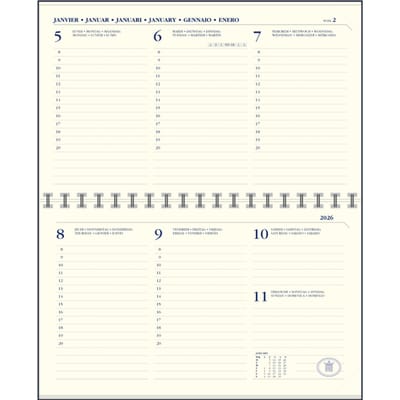 Agendavulling 2027 Ryam Memoplan 7 Compact 7 dagen/2pagina's landscape crème