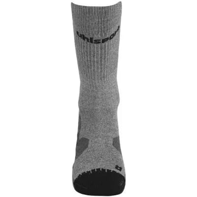 Uhlsport Tube It Trainingssokken - Donkergrijs Gemeleerd / Zwart | Maat: 28-32