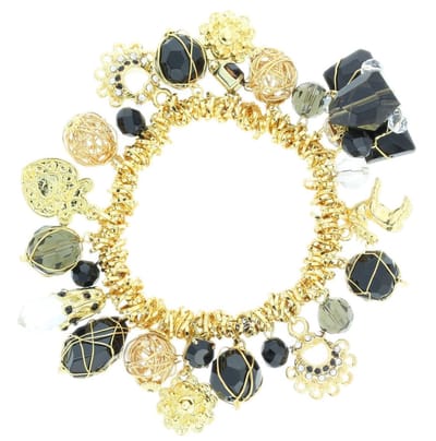 Behave - Bedelarmband goudkleur - Elegant detail voor avondlooks