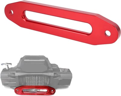 Fairlead voor lierkabel 10 inch / 25,4 cm - 8000 tot 15.000 Lbs - Rood - Terreinvoertuigen
