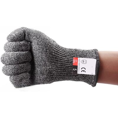Gants Anti-coup Niveau 5 Haute résistance Industrie Activité extérieure Jardinage Anti-rayure Anti-coup Coupe de verre Polyvalent XL
