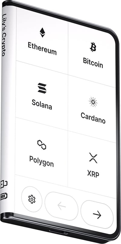 Ledger Stax - Back-ups - Beveilig je crypto (Bitcoin), NFT's en tokens - Zwart