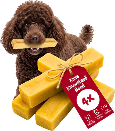 Chewpi Kauwstaaf Hond (<5 kg) - Small, Churpi 4-pack - 100% Natuurlijke Hondensnacks - Yak Kaas Hond - Gemaakt in België