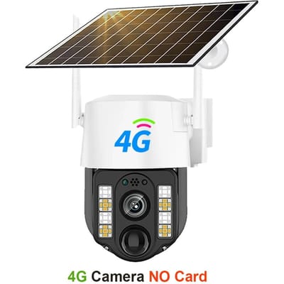 Nieuwe Zonencamera 4G/WiFi Buiten Waterdicht IP Camera PIR Menselijke Detectie CCTV Beveiliging Ingebouwde Batterij Met Zonnepaneel 4G Camera